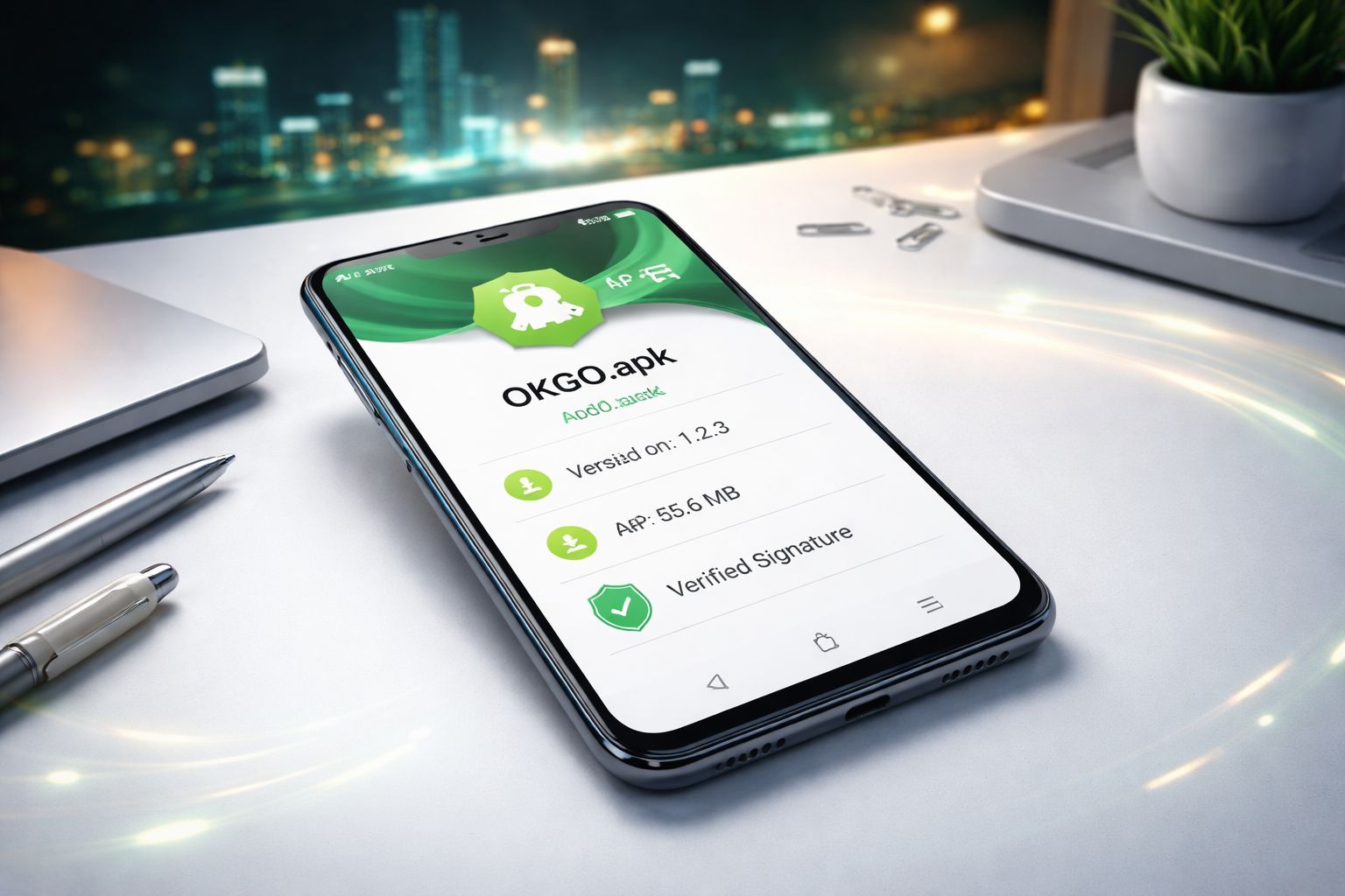 Android ব্যবহারকারীদের জন্য OKGO APK ডাউনলোড তথ্য স্ক্রিন